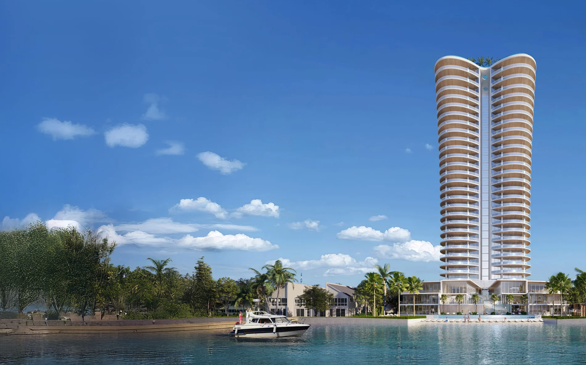 Luxury West Palm Beach condo tower by Great Gulf at 5400 North Flagler Drive